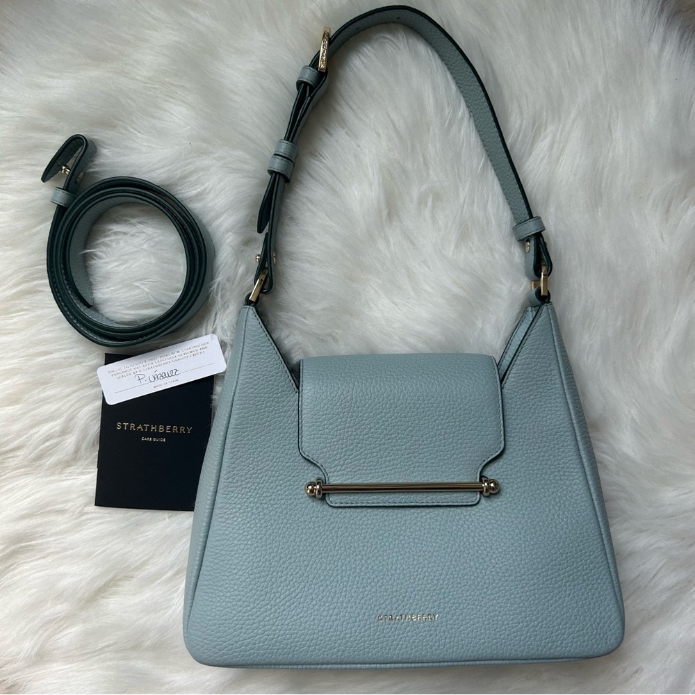 Strathberry Light Blue Shoulder Bag